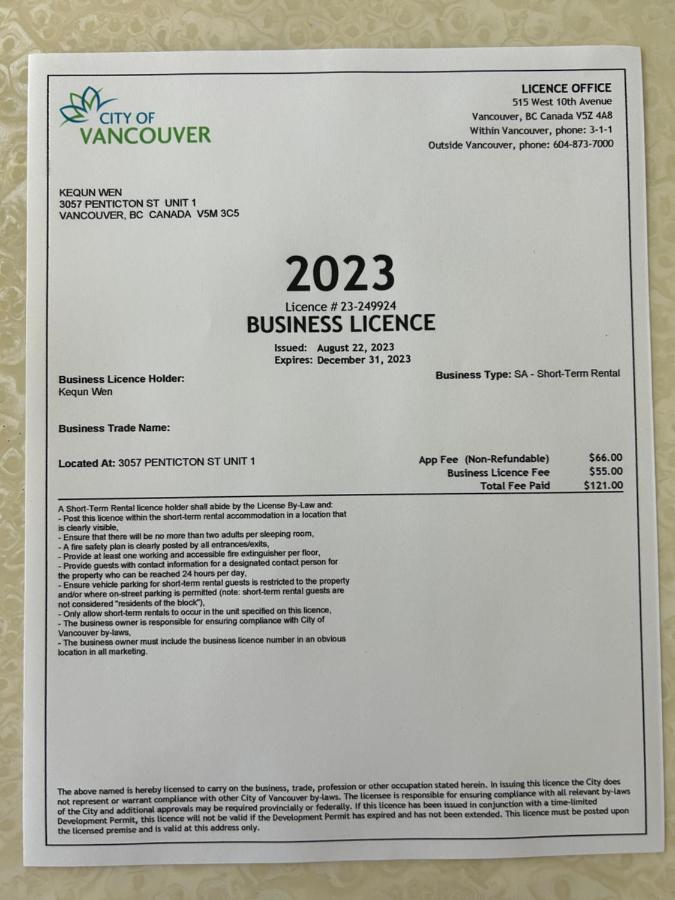 Milano Luxury Suites Vancouver Zewnętrze zdjęcie